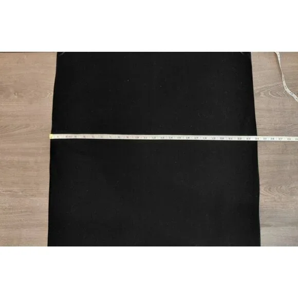 Vtg S&S Collection Velvet Maxi Shift Dress Large Black Sleeveless Long Gothic - Picture 8 of 8